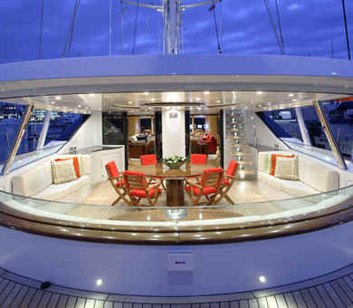 Sailing Yacht Q aft deck