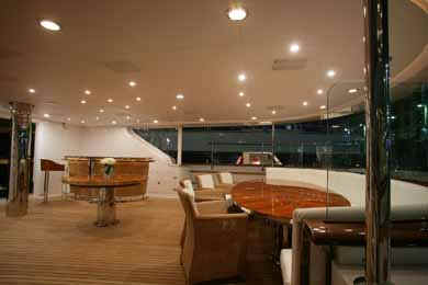 Parsifal III aft deck